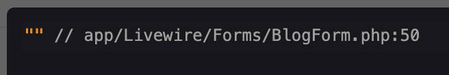 dd-Ausgabe: validate() liefert einen leeren String, BlogForm.php Zeile 50
